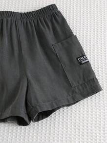 Cozy Pixies 2件套男婴装饰柔软条纹针织套头衫和松紧腰短裤套装 - 彩色 - 查看 7