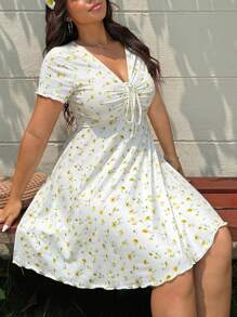 Solflare 女士碎花休闲连衣裙，夏季时尚