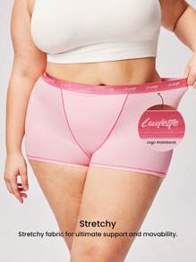 LUVLETTE 女士加大 3 条装舒适透气棉质标志高腰平角内裤 - 彩色设计，基本款平角内裤，可作为内衣或外套，也适合少女、幼儿和儿童 - 彩色 - 查看 5