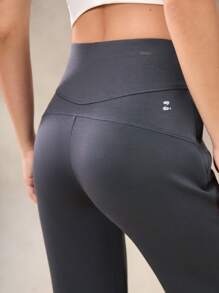 OutZeal Pantalones deportivos de pierna ancha con cintura alta, bolsillo con cremallera y modelo suave para uso diario y casual en otoño para mujeres - Gris - Ver 9
