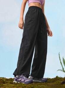 In My Nature Pantaloncini casual da donna con vita con cordino, in tinta unita, per attività all'aperto