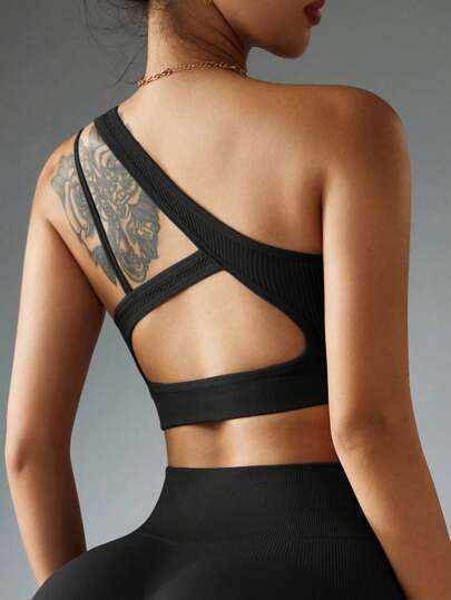 Slayform 无缝运动文胸，纯色，时尚，适合夏季