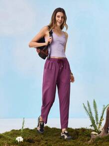 In My Nature Bretelles décontractées minimalistes de couleur unie pour femme, vêtements de randonnée pour femme