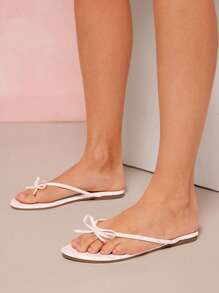 SHUZIA 女士时尚百搭花卉平底一脚蹬凉鞋 - 彩色 - 查看 3