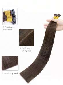 Extensions de cheveux humains brésiliennes de type I en cheveux humains Remy à la kératine 100% naturelles, capsules sur extensions de cheveux pour femmes