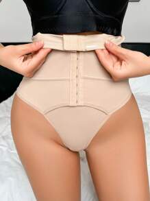 SHEIN Pantalones modeladores para mujer con alta elasticidad y control de abdomen sin costuras - Albaricoque - Ver 5