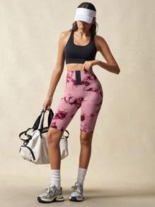 VARSIVA Sports Summer Yoga Basic Tummy Control & Seamless & Prints With LEGGING - Pink - View 8