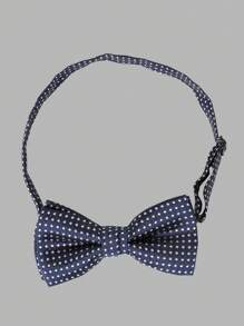 SHEIN 3 件套男童休闲优雅海军蓝绅士套装：西装背心和裤子，适合正式场合和派对 - 藏蓝色 - 查看 8