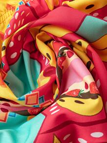 INAWLY Women's Vacation Backless Sexy Zebra Print Halter Neck Dress - Multicolor - View 5