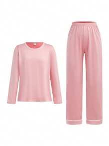 BloomMama Pijama largo para niña preadolescente, set de 2 unidades (8-12 años)