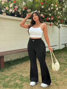 Muchica Black Casual Plus Size Women Pants, Fashionable Suitable For Summer