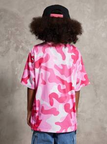 Coolane Kids Tween Boys Spring/Summer Streetwear Graphics Tees - Pink - View 4