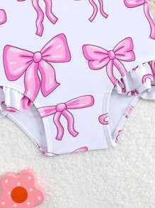 Baby Girl Butterfly Print Ruffle One-Piece Swimsuit With Flutter Sleeves Baby Girl Summer Clothes Baby Girls Bodysuits Baby Clothing Summer Baby Summer Clothes Girl Baby Girl Summer Baby Girls Bodysuits Baby Girls Clothing Summer - Pink - View 5