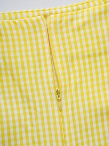 SHEIN Unity Women Two Pieces Outfits For Daily Wear - Yellow - View 4