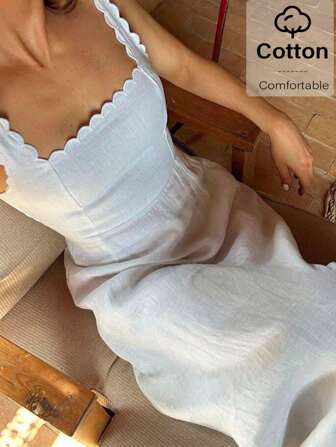 Siren Gaze Ärmlös kort klänning i enfärgad modell för kvinnor, modern för sommaren och konserter