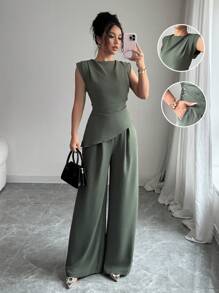 Rafferiza 女士日常两件套服装 - 綠色 - 查看 2