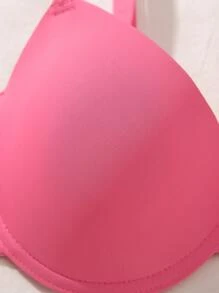 SHEIN 3pcs/Set Women's Solid Color Comfortable Bras With Underwire