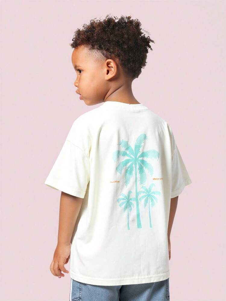 Tropical Palm Tree Print T-Shirt Co-Ords
