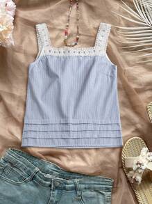 Rusticease 女士时尚吊带背心，适合夏季 - 白色 - 查看 6