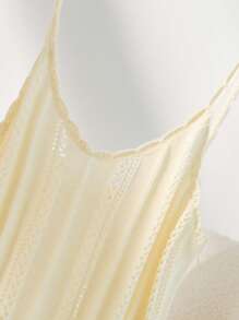 CosyJoli Top e canotta casual per vacanze, con fantasia a uncinetto, disponibili in taglie comode