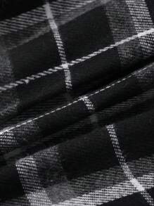 Dazy Plus Pantalones de pijama de talla grande con cintura elástica, estampado de tartán y diseño holgado, para todas las estaciones