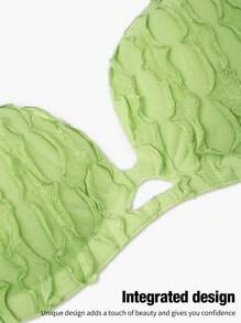 SHEIN 1 pieza Sujetador adhesivo sin costuras y sin espalda para realzar el escote, cinta adhesiva de silicona invisible para levantar el busto, ideal para vestidos de novia y de boda - Multicolor - Ver 5