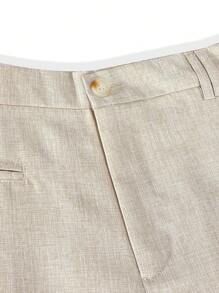 Manfinity Bizformal Pantalon habillé décontracté à rayures tissé pour homme