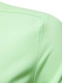 Calvornis Áo sơ mi nam tay dài, đơn hàng khuy đơn, thường ngày/công sở, áo sơ mi co giãn, áo sơ mi trơn, áo sơ mi nam dáng ôm, áo sơ mi nam dáng ôm, thường ngày, áo sơ mi nam dáng ôm, cho mùa thu - màu xanh lá - Xem 4