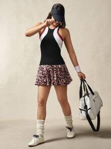 VARSIVA 女式豹纹圆领紧身无袖运动连衣裙 - 彩色 - 查看 3