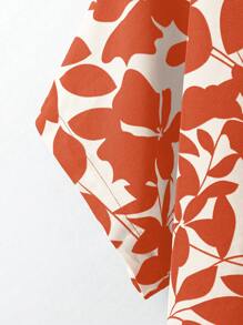 EMERY ROSE 2 chiếc/Bộ áo tay cánh dơi màu trơn cỡ lớn cho nữ mùa hè và quần ống rộng trang phục thường ngày - Nhiều màu - Xem 3