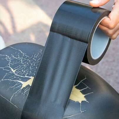 1 cuộn Miếng vá sửa chữa yên xe đạp điện, Vỏ bọc yên xe máy bằng pin, Vải bọc ghế da, Băng cao su cơ bản, Đệm tân trang, Trang trí nhà cửa, Cho nhà bếp, Phòng ngủ, Gia đình, Văn phòng