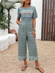 EMERY ROSE 女士短袖时尚夏季连体裤 - 彩色 - 查看 4