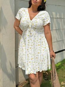Solflare 女士碎花休闲连衣裙，夏季时尚