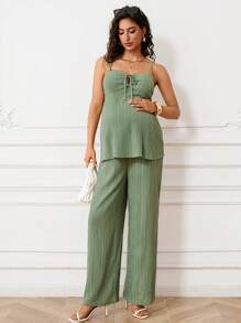 MaterniWear Maternity Two Pieces Suits - Green - View 1