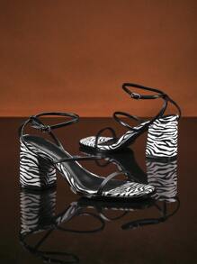 SHUZIA Women's Fashion Daily Versatile Ankle Strap Block Heel Sandals - Multicolor - View 5