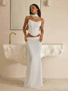 Vowa Vestido retro de mujer con capa con forma de espina de pescado para bodas, fiestas, graduaciones, festivales de música y otras ocasiones especiales