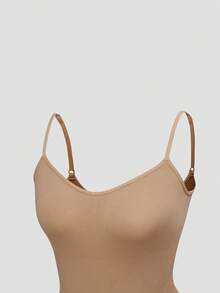 SHAPORA خزان مخيط بدون درز للنساء - لون مشمشي - مشاهدة 4