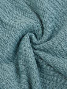 SHEIN 2 件套罗纹腰带抽绳休闲睡衣短裤，家居服睡眠短裤 - 彩色 - 查看 5