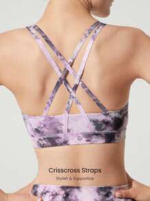 GLOWMODE Sujetador deportivo con tirantes cruzados FeatherFit™ para gimnasio - Multicolor - Ver 3