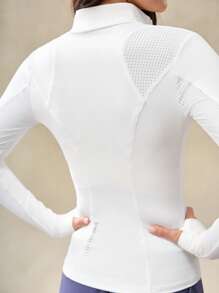 OutZeal Giacca yoga aderente, impermeabile e traspirante in nylon, con chiusura lampo e tasche