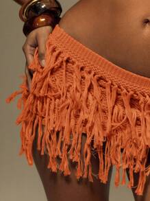 MUSERA Minifalda fruncida de punto con capas, para verano, vacaciones, festivales, estilo Y2K, vacaciones en Ibiza, rave, playa, otoño e invierno