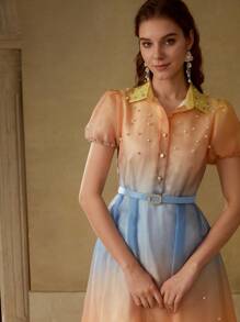 MOTF PREMIUM RHINESTONE DETAIL BELTED DRESS - Multicolor - View 6