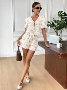 SHEIN Frenchy 女士日常两件套服装 - 彩色 - 查看 6