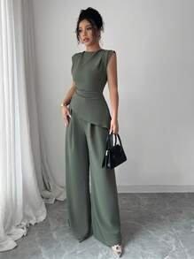 Rafferiza 女士日常两件套服装 - 綠色 - 查看 9