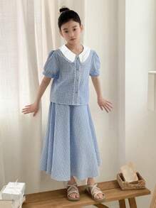 DAZY Tween Girls 2pcs Outfit, Suitable For Fall - Blue - View 6