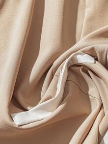 GlowEve Women's Sleeveless Solid Color Shirt, Fashionable For Summer - Khaki - View 4