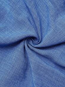 SHEIN Maternity Jumpsuit Casual Leisure Romper With Spaghetti Straps  Maternity Jumpsuit Blue  Straps - Blue - View 8