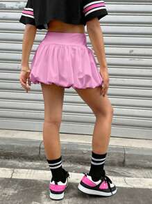 Coolane Kids Tween 女童秋冬款基本款针织弹力舒适黑色泡泡裙