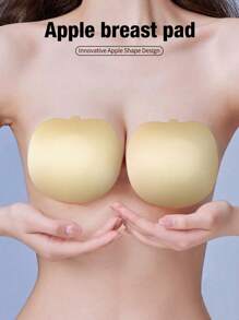 SHEIN Bikini Renang Transparan Tebal Berbentuk Apel dengan Perekat Payudara, Item Musim Panas Populer - Aprikot - View 5