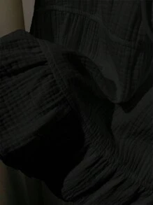 Comfortcana 常规百搭腰带休闲/度假女式半身裙 - 黑色 - 查看 7